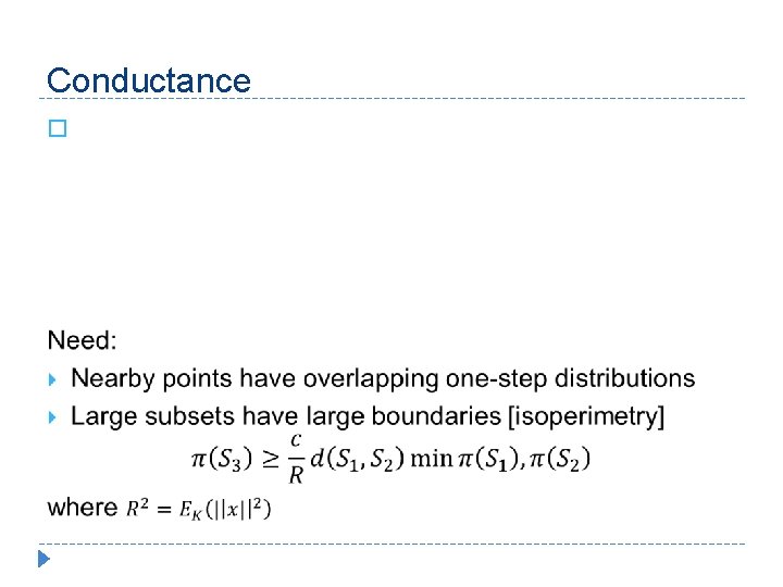 Conductance � 