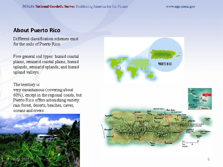 About Puerto Rico Different classification schemes exist for the soils of Puerto Rico. Five About Puerto Rico Different classification schemes exist for the soils of Puerto Rico. Five