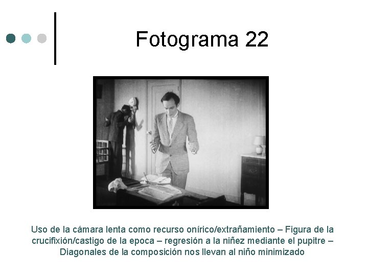 Fotograma 22 Uso de la cámara lenta como recurso onírico/extrañamiento – Figura de la