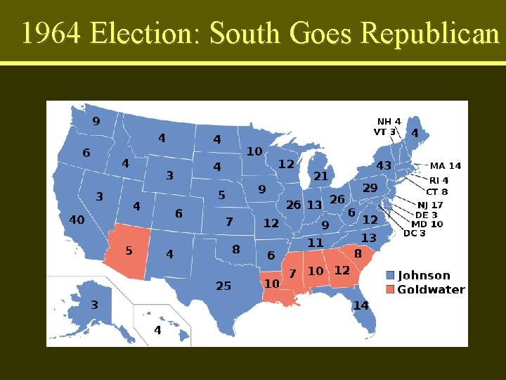 1964 Election: South Goes Republican 