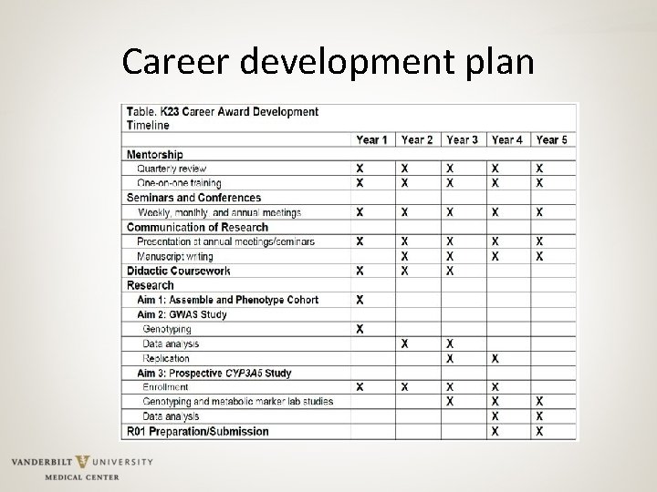 Career development plan 