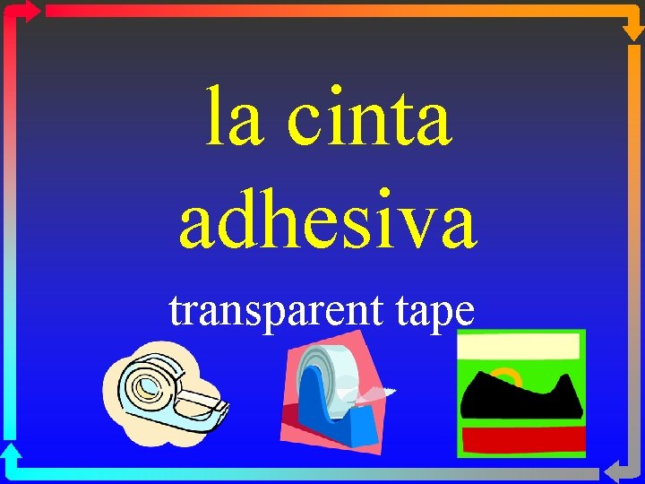 la cinta adhesiva transparent tape 