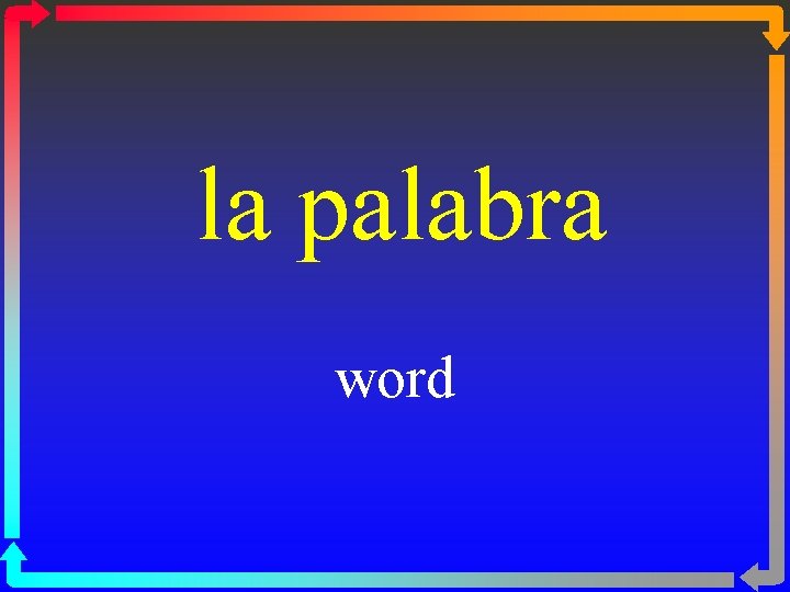 la palabra word 