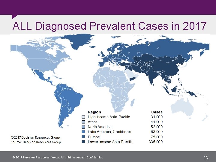ALL Diagnosed Prevalent Cases in 2017 © 2017 Decision Resources Group. All rights reserved.