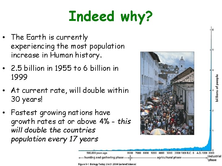 Indeed Figure why? 9. 1 • The Earth is currently experiencing the most population