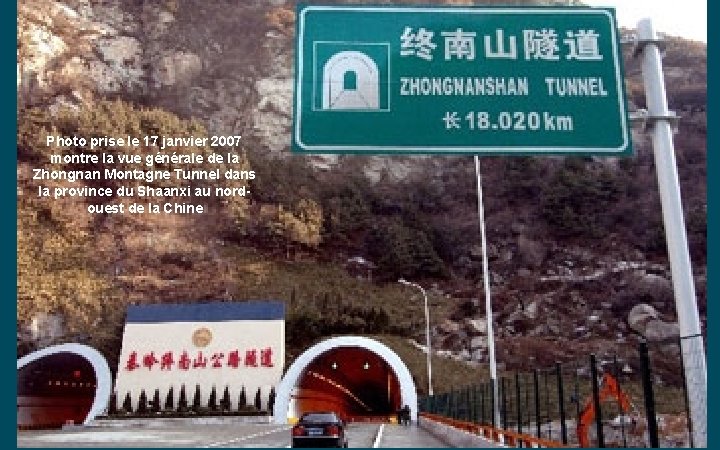 Photo prise le 17 janvier 2007 montre la vue générale de la Zhongnan Montagne