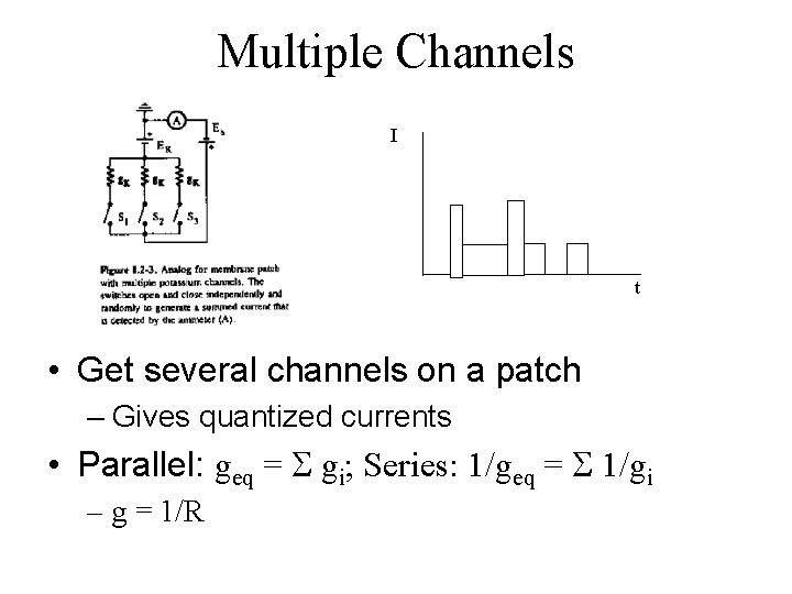 Multiple Channels I t • Get several channels on a patch – Gives quantized
