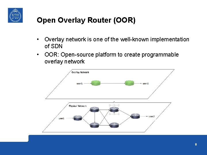 Open Overlay Router (OOR) • Overlay network is one of the well-known implementation of