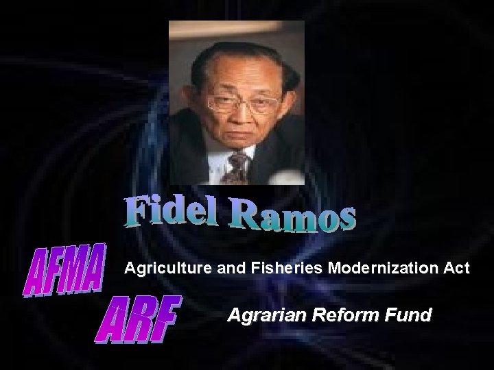 Agriculture and Fisheries Modernization Act Agrarian Reform Fund 