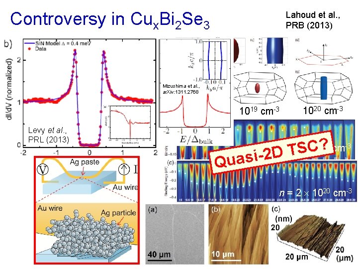 Controversy in Cux. Bi 2 Se 3 Lahoud et al. , PRB (2013) Mizushima