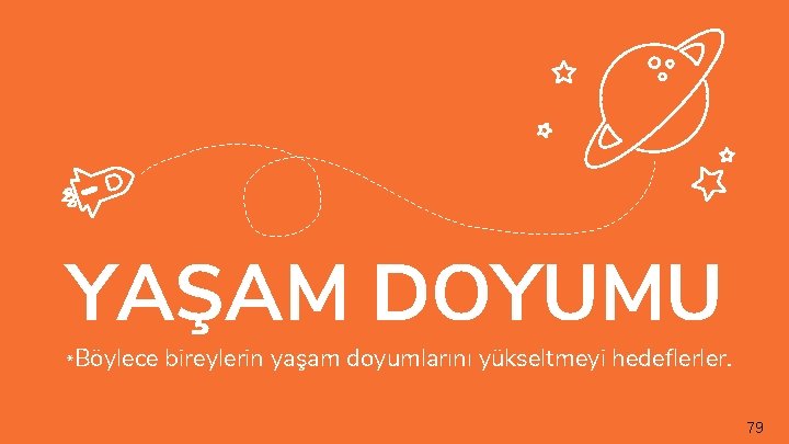 YAŞAM DOYUMU *Böylece bireylerin yaşam doyumlarını yükseltmeyi hedeflerler. 79 
