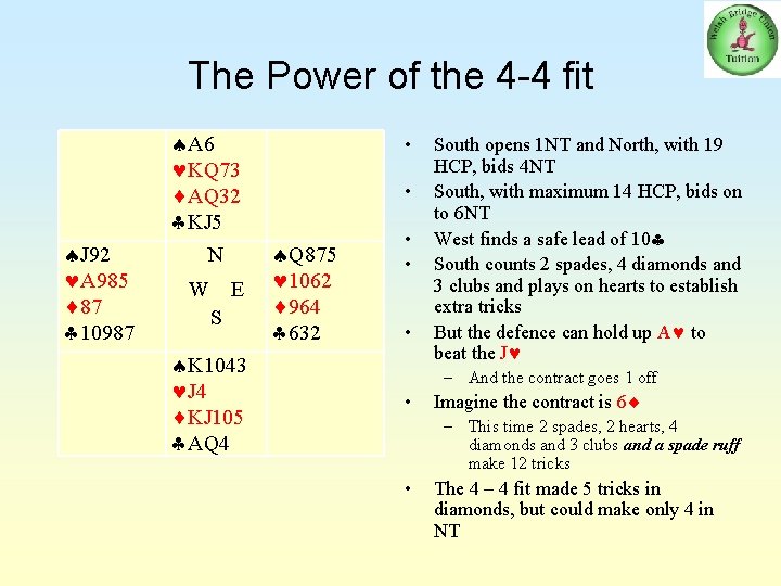 The Power of the 4 -4 fit J 92 A 985 87 10987 A