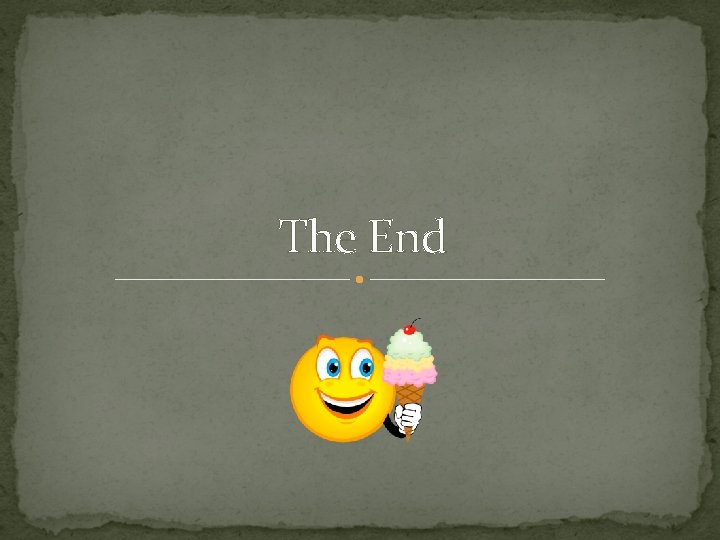 The End 