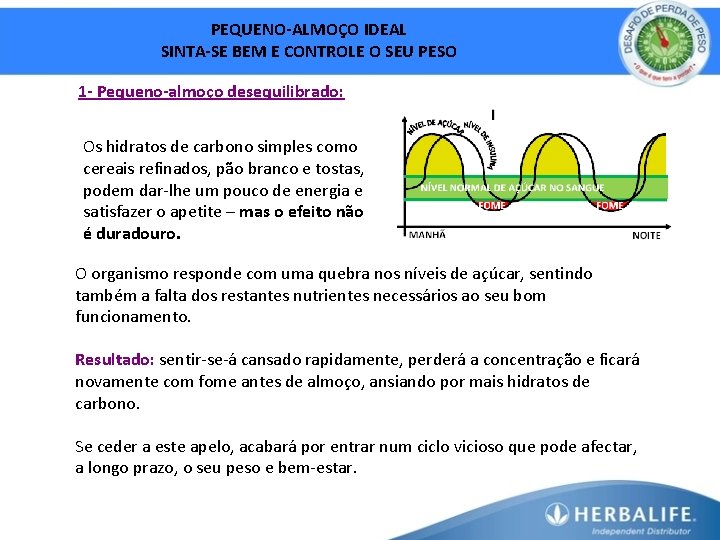 PEQUENO-ALMOÇO IDEAL SINTA-SE BEM E CONTROLE O SEU PESO 1 - Pequeno-almoço desequilibrado: Os