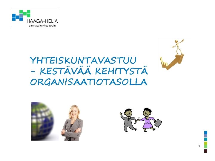 YHTEISKUNTAVASTUU - KESTÄVÄÄ KEHITYSTÄ ORGANISAATIOTASOLLA 3 