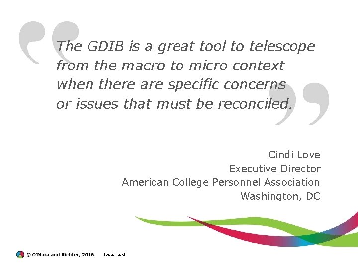The GDIB is a great tool to telescope from the macro to micro context