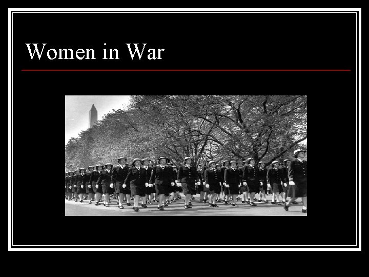 Women in War 