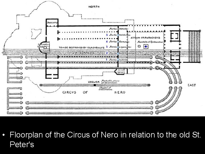  • Floorplan of the Circus of Nero in relation to the old St.