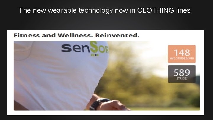 The new wearable technology now in CLOTHING lines 