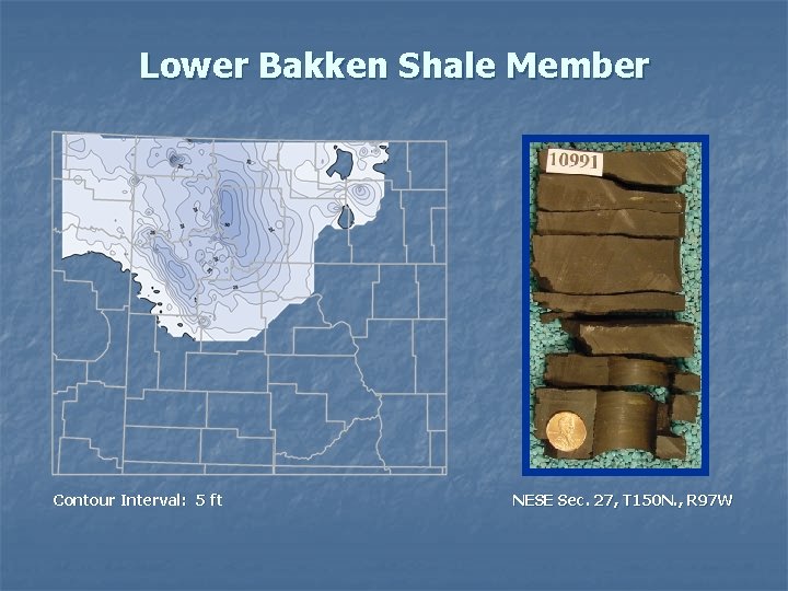 Lower Bakken Shale Member Contour Interval: 5 ft NESE Sec. 27, T 150 N.