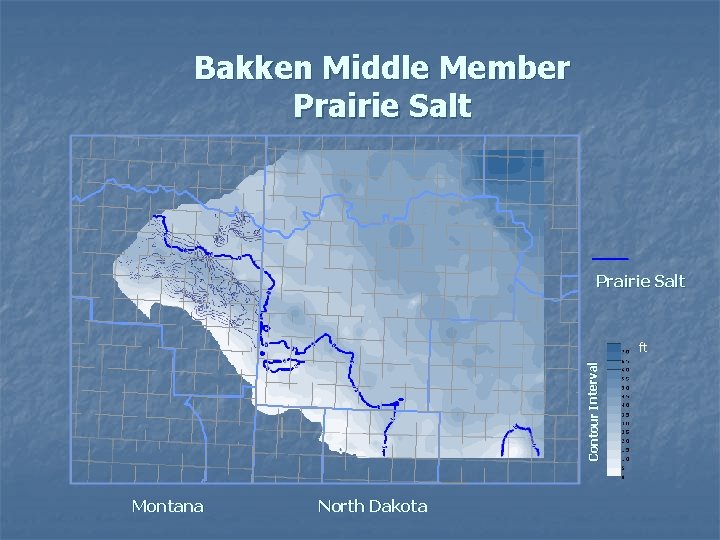 Bakken Middle Member Prairie Salt Contour Interval ft Montana North Dakota 