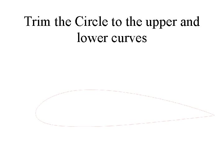 Trim the Circle to the upper and lower curves 