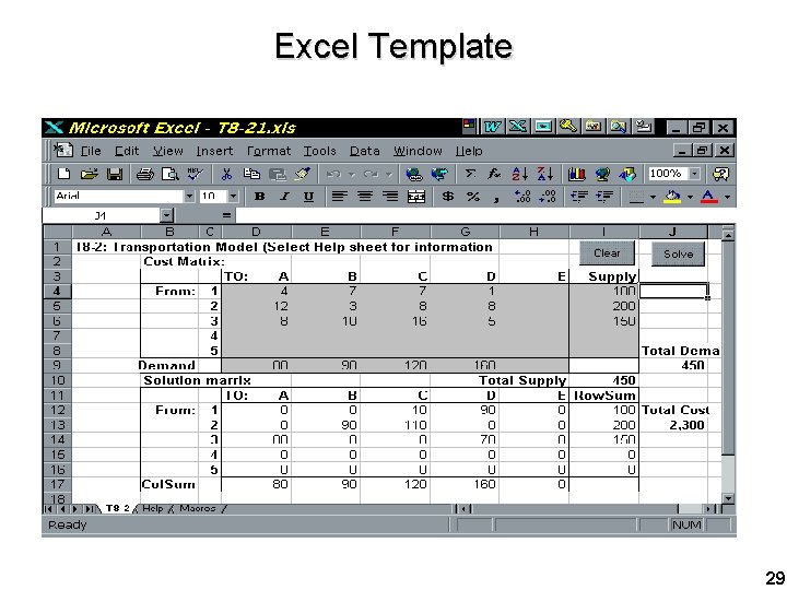 Excel Template 29 