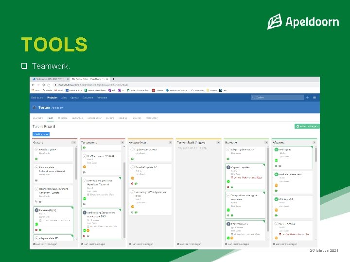 TOOLS q Teamwork. 26 februari 2021 