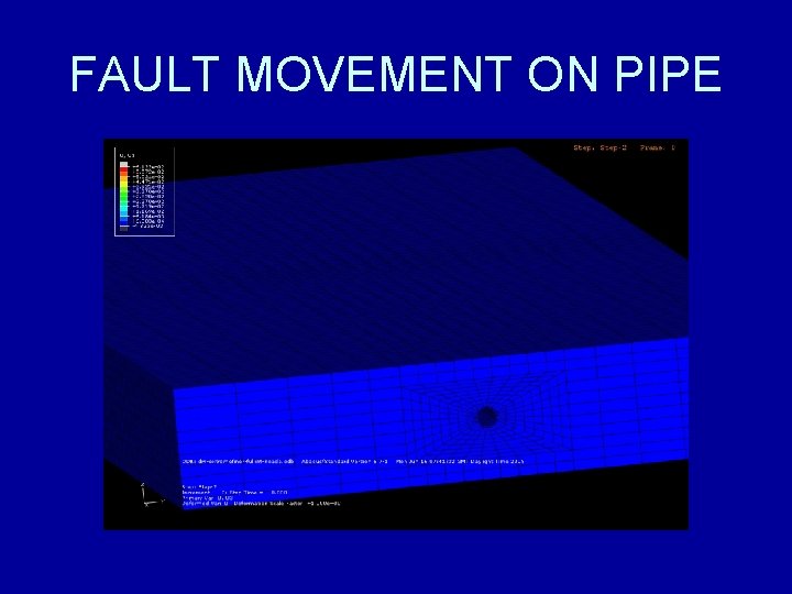 FAULT MOVEMENT ON PIPE 
