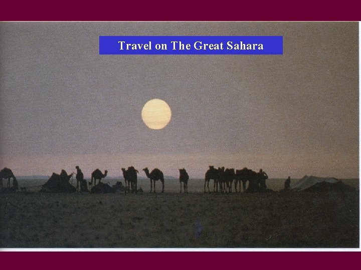Travel on The Great Sahara 