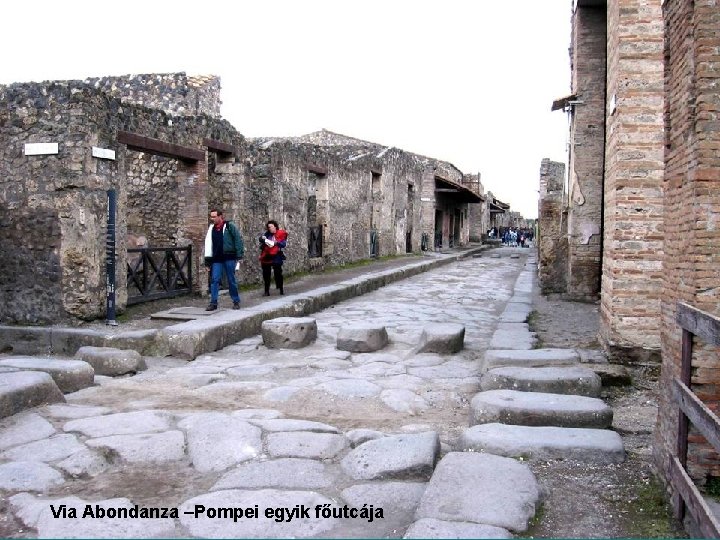 Via Abondanza –Pompei egyik főutcája 