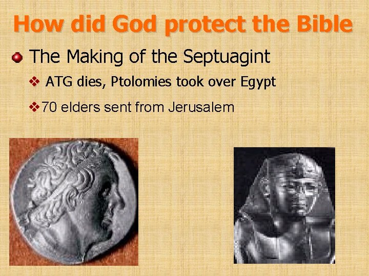 How did God protect the Bible The Making of the Septuagint v ATG dies,