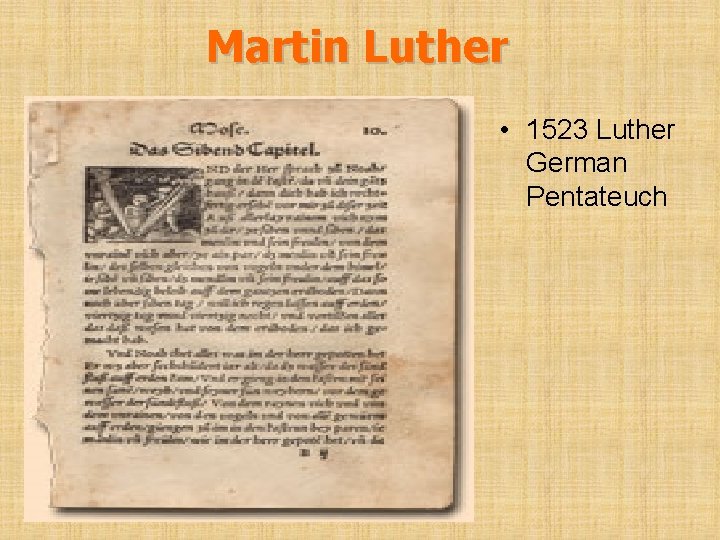 Martin Luther • 1523 Luther German Pentateuch 