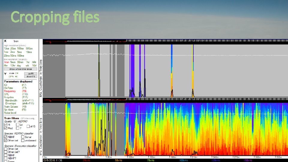 Cropping files • after reading file from SD card Cropping files • after reading file from SD card