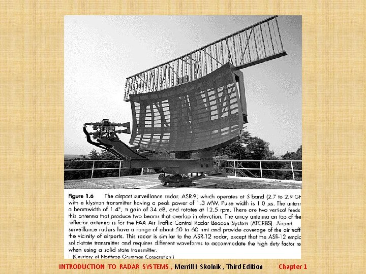 INTRODUCTION TO RADAR SYSTEMS , Merrill I. Skolnik , Third Edition Chapter 1 