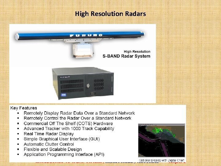 High Resolution Radars INTRODUCTION TO RADAR SYSTEMS , Merrill I. Skolnik , Third Edition