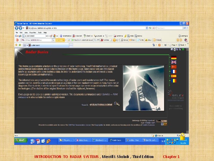 INTRODUCTION TO RADAR SYSTEMS , Merrill I. Skolnik , Third Edition Chapter 1 