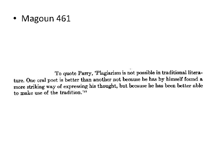  • Magoun 461 