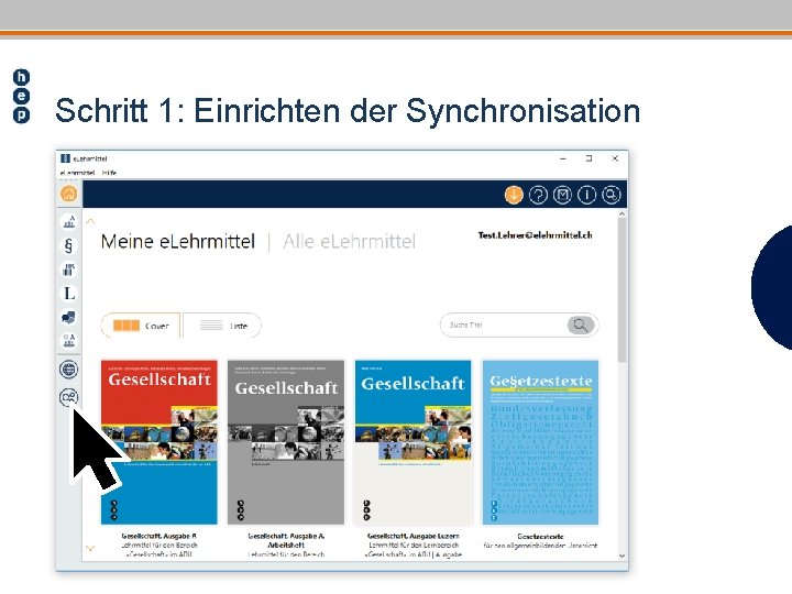 Schritt 1: Einrichten der Synchronisation 