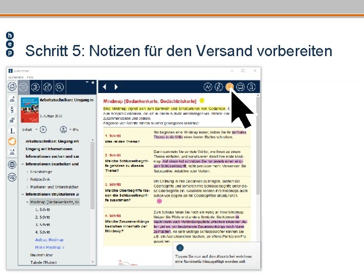 Schritt 5: Notizen für den Versand vorbereiten 