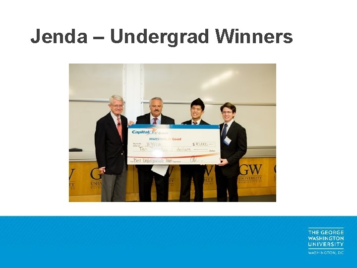 Jenda – Undergrad Winners 