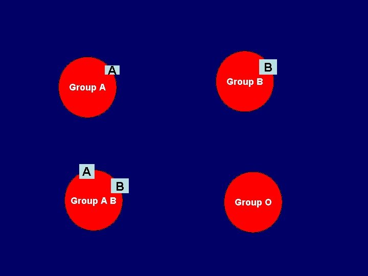 A Group A B Group B A B Group O 