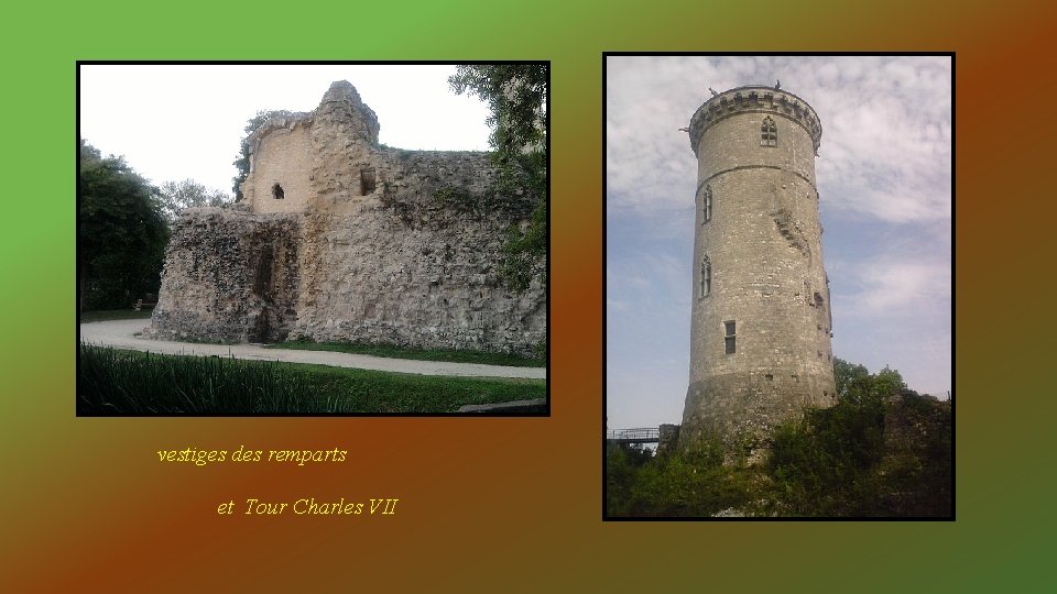 vestiges des remparts et Tour Charles VII 