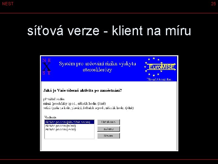 NEST 25 síťová verze - klient na míru 