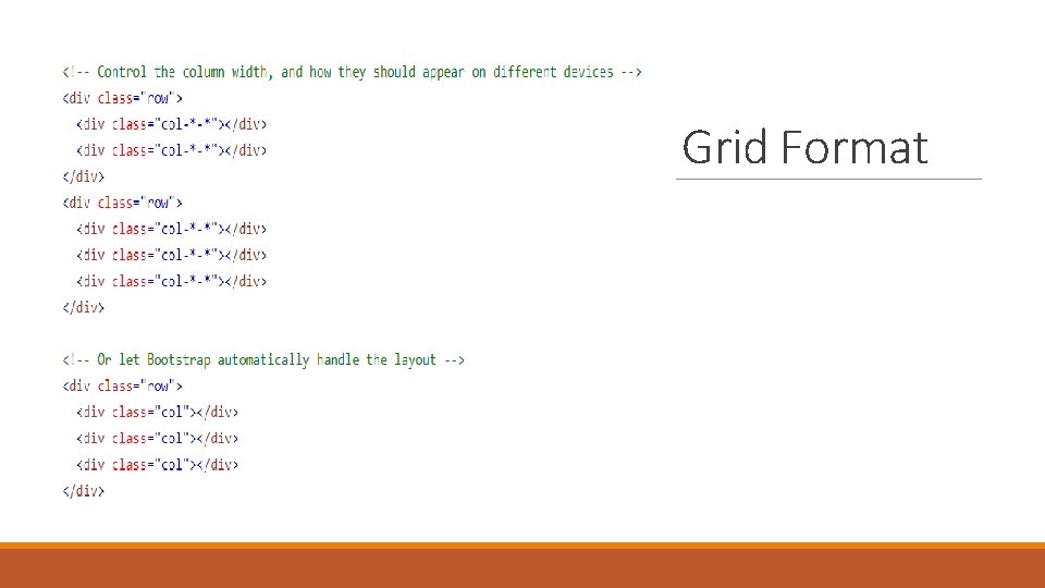 Grid Format 