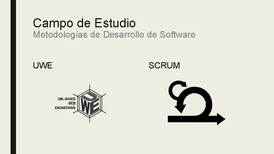 Campo de Estudio Metodologías de Desarrollo de Software UWE SCRUM 