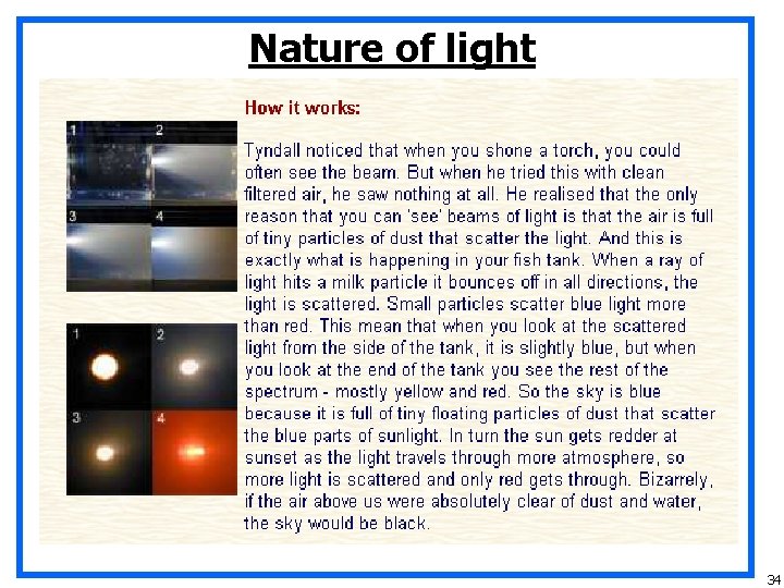 Nature of light 34 
