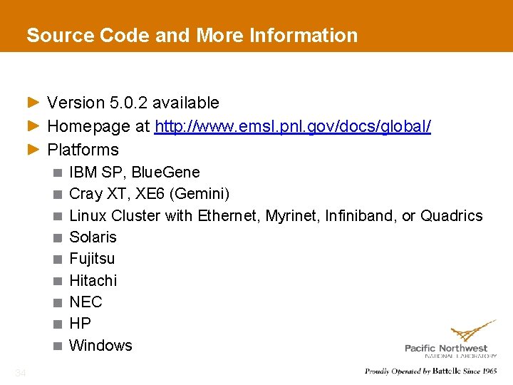 Source Code and More Information Version 5. 0. 2 available Homepage at http: //www.