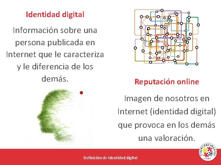 Identidad digital Información sobre una persona publicada en Internet que le caracteriza y le