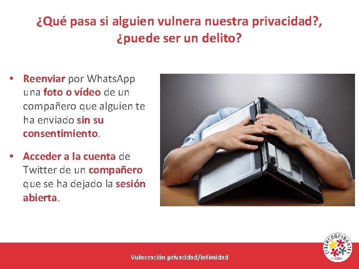 ¿Qué pasa si alguien vulnera nuestra privacidad? , ¿puede ser un delito? • Reenviar